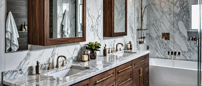 Luxury bathroom vanity