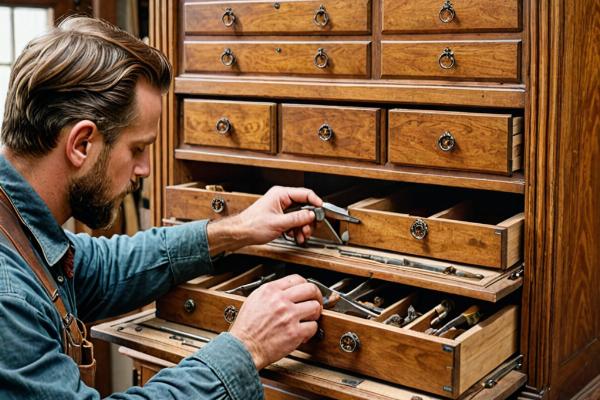 Cabinet restoration work